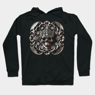 Just a Golden Scull Ornament 2 Hoodie